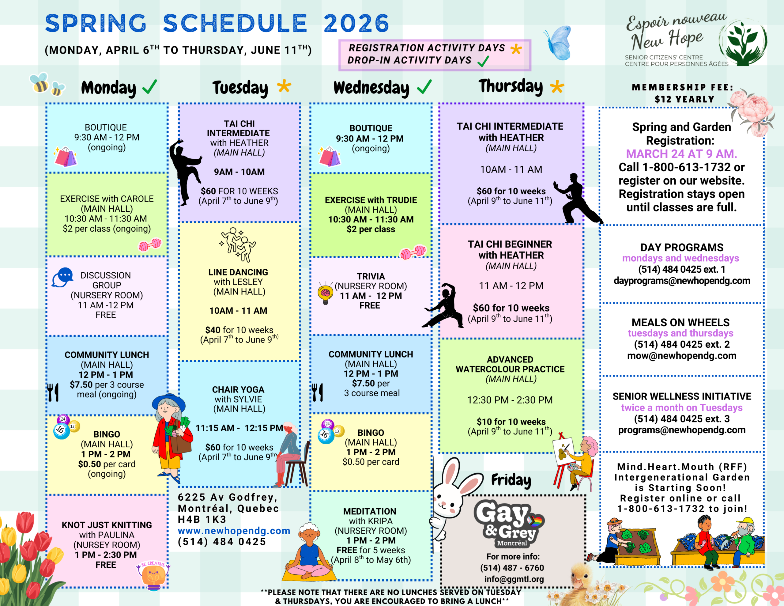 Day Programming – New Hope